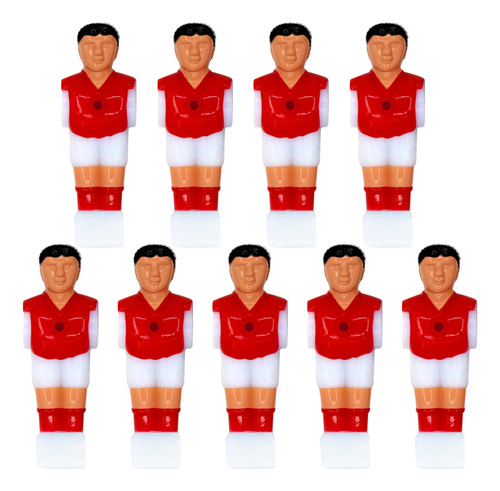 Muñecas De Futbolín Rojas, 9 Piezas De Repuesto