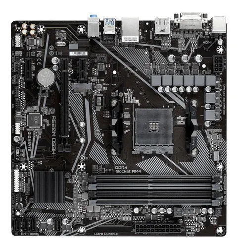 Placa Madre Gigabyte A520m Ds3h Micro Atx Am4 Con Soporte Pa