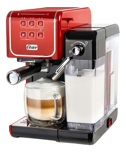 Cafetera Oster Primalatte Touch Bvstem6801r Rojo