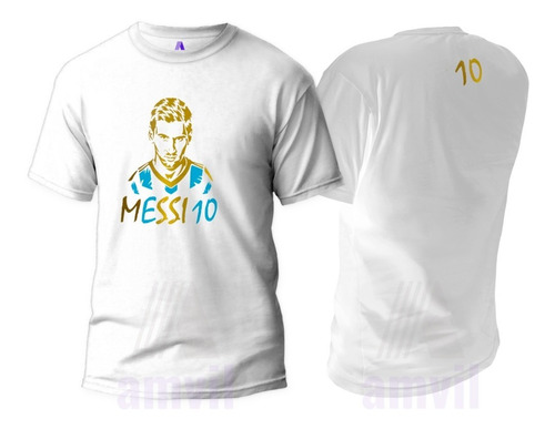 Polera Messi Conmemorativa Adulto Dis1