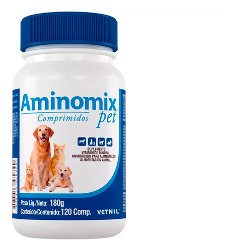 Suplemento Para Mascotas Vetnil Aminomix De 180g