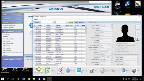 Imagen 6 de 7 de Software Cronos Asis Xxi Reloj Control Horario Asistencia