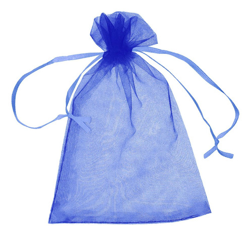 Bolsa De Organza Para Boda, Mxppm-006, 10 Pzas, Tela, Azul M