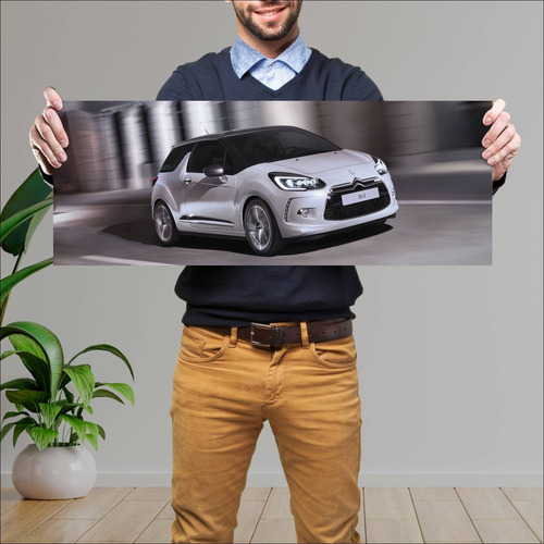 Cuadro 30x80cm Auto 2014 Citroen Ds3 Auto 51