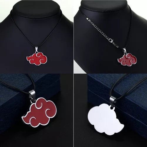 Compra online de Naruto Akatsuki Cosplay Colar Nuvem Vermelha