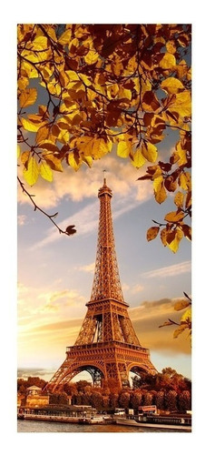 Adesivo Decorativo Porta Torre Eiffel Paris #14