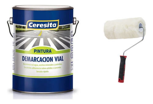 Rodillo Termofusionado+pintura Demarcación Vial Ceresita