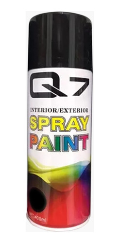 Pintura Spray Alta Temperatura Negro 400ml Q7 