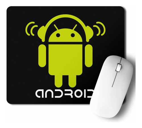 Mouse Pad Android Music (d0611 Boleto.store)