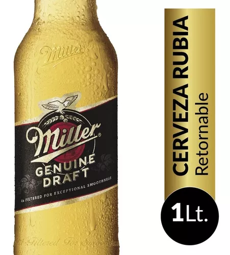 Cerveza Miller Litro Miller - Unidad - 1 | MercadoLibre