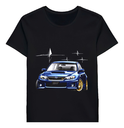 Remera Jdm Impreza Wrx Sti Gv Rally Blue Gold Bbs S127833533