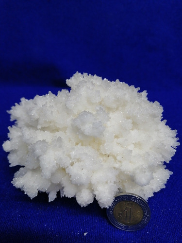 Aragonito Cristalizado Blanco Mineral De Colección De 365gr