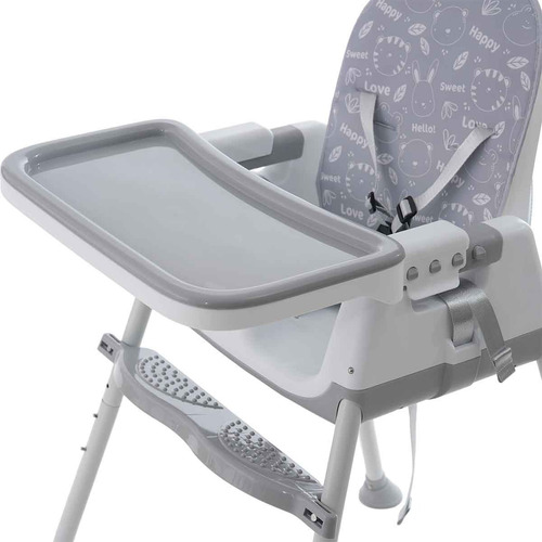 Cadeira de Alimentação Bebê Portátil Zest Maxi Baby - Cinza