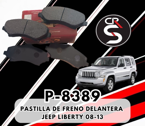Pastilla Delantera Jeep Cherokee Liberty 08/14 P-8390