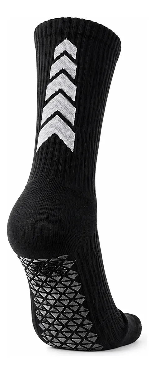 Medias Futbol Antideslizantes Hombre Topper Algodon Premium Negro 3