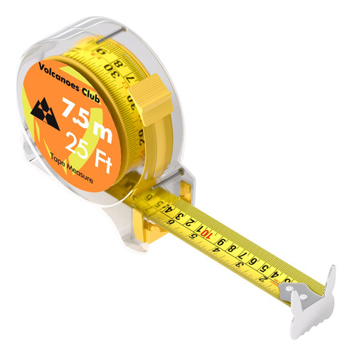 Volcanoes Club Cinta Mtrica, Cinta Mtrica De 25 X 1 Pulgada,