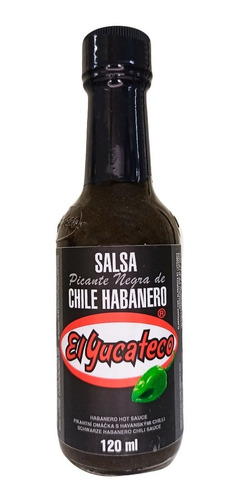 Salsa Picante Habanera Negra El Yucateco 120 Ml