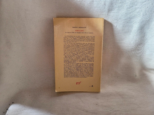 Schelling Martin Heidegger Gallimard En Frances