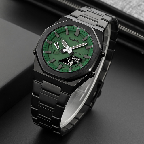 Reloj Hombre - Mujer Skmei 1816 - Analógico Digital - Ø41mm Malla Sk-1816bkg