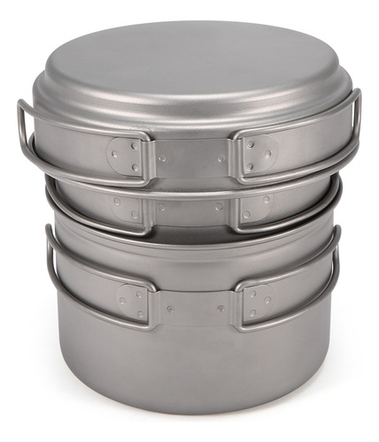 Conjunto De Utensílios De Campismo 1000 Ml 750 Ml E Colher D