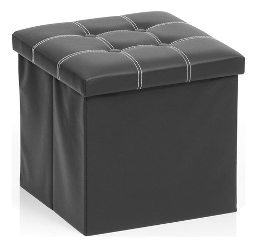 Taburete De Almacenamiento Plegable 55 L Puff Silla Cubo