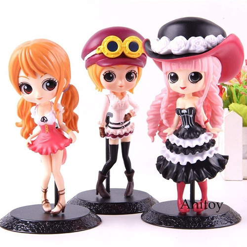 One Piece - Set X3 (nami Koala Perhona) - Cabezones