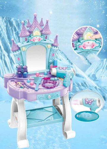 Tocador De Juguete De Luz Y Sonido Princesa Agua/morado