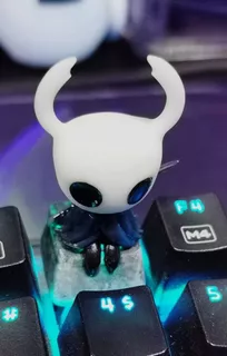 Keycap Hollow Knight Caballero Descansando- Arte Plastico