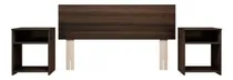 Comprar Cabecera Lineal + 2 Veladores Acabado Nogal Dmuebles