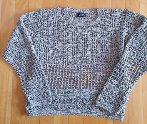 Sweater De Hilo Calado Importado Límited Handknite