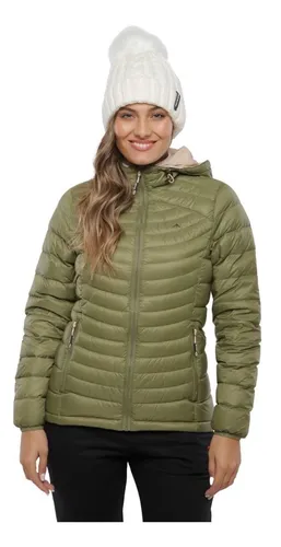 Campera Pluma Mujer Verde MercadoLibre 📦