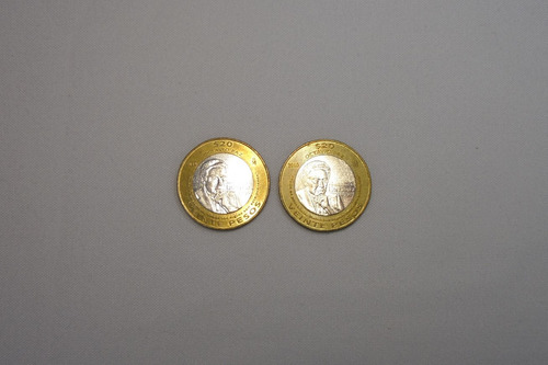 Octavio Paz 2010 Moneda 20 Pesos Bimetalica