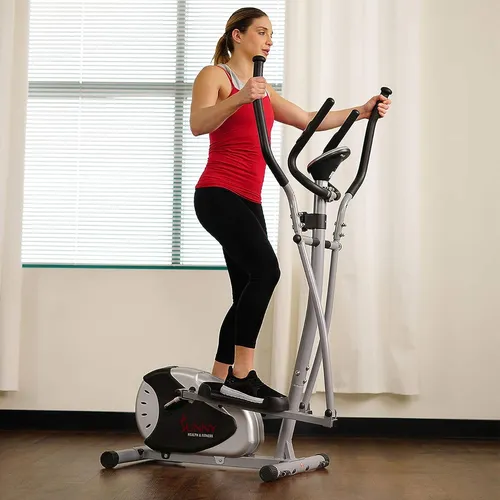 Sunny Health & Fitness SF-E905 máquina elíptica de stepper legacy color negro
