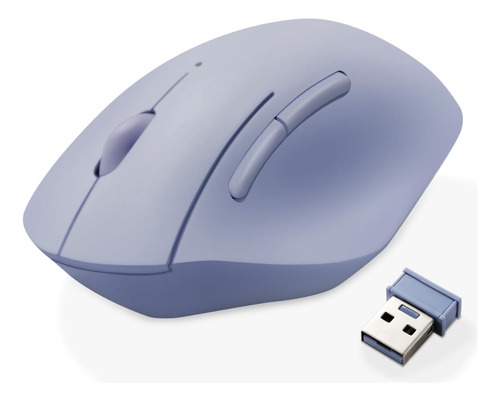 Elecom Shellpha Ratón Inalámbrico Ergonómico, Clic Silencios