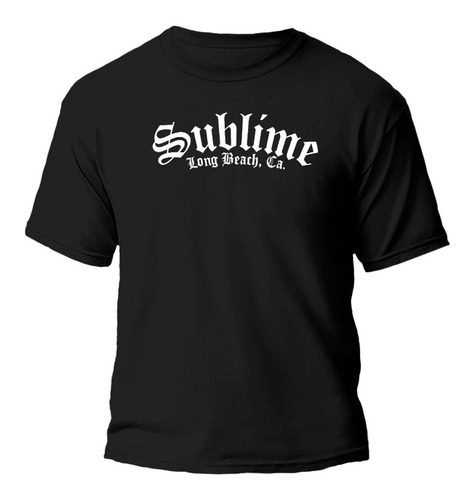 Remera Sublime Banda Logo Letra Blancas Algodón Premium