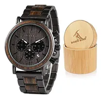 Comprar Relojes De Madera Para Hombre De Negocios Casuales Relojes D