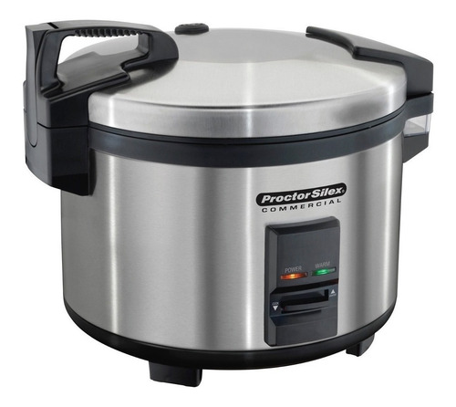 Imagen 2 de 2 de Arrocera eléctrica Proctor Silex 37540 de acero inoxidable plata 120V 60Hz 9l