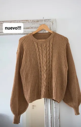 Sweater Mujer De Lana Con Trenzas Nueva Temporada