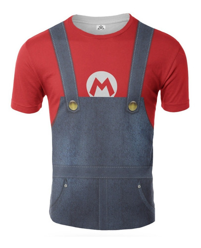 Remera Traje Mario Bross Artemix Ax-0214