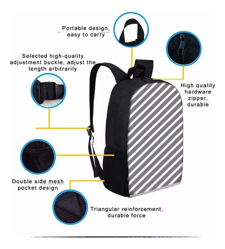 Juego De 3 Bolsas De Almuerzo De Moda For Mochila Jurassic