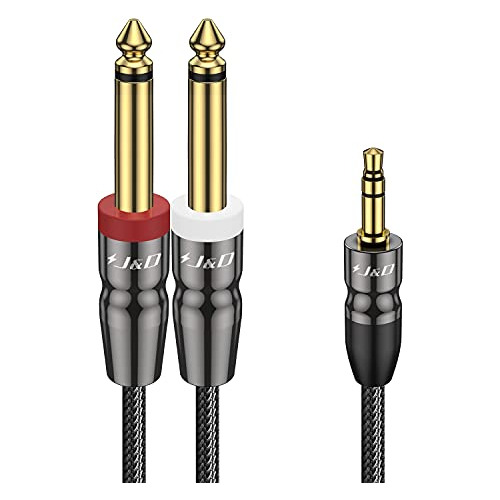 Jd 3.5mm A Doble 1/4 Pulgada Cable Stereo Splitter Y, Whdbr