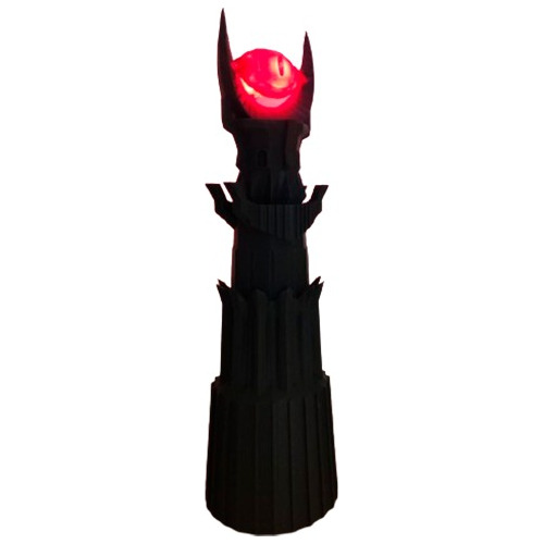 Torre De Sauron Ojo Iluminado Lampara Señor Anillos 30cm