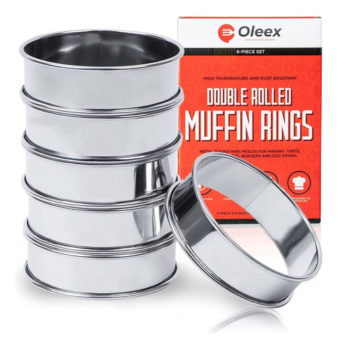 ¡juego De Anillos Muffins Ingleses Oleex  ¡6 Aros Muf...