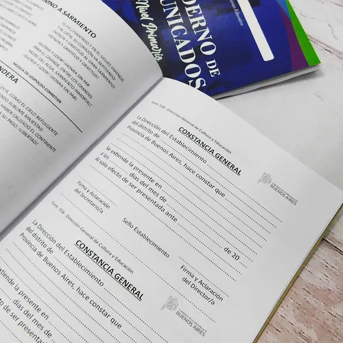 Cuaderno De Comunicados Generico Nivel Primario Packx100