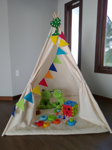 Cabana Barraca Tenda Festa Pijama + Colchonete Criança