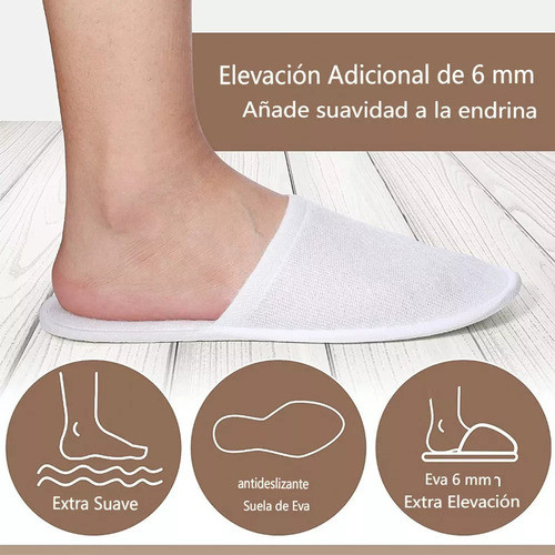 15 Pares Chanclas De Spa Pantuflas Desechables Para Hotel