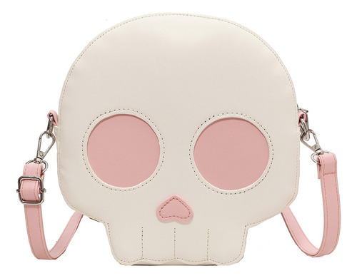 Bolso De Hombro De Cuero Para Mujer Con Forma De Calavera