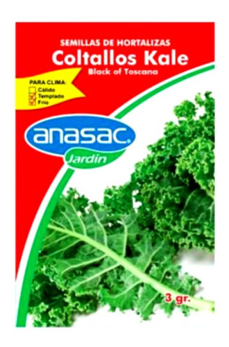 Semilla Coltallo Kale Black 3gr - g a $3967