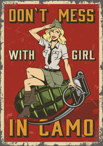 Poster Vintage Para Imprimir Pin Up Motivos Varios