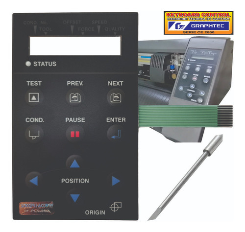 Teclado Graphtec Plotter Ce2800 Med. Original+ Navaja Gratis